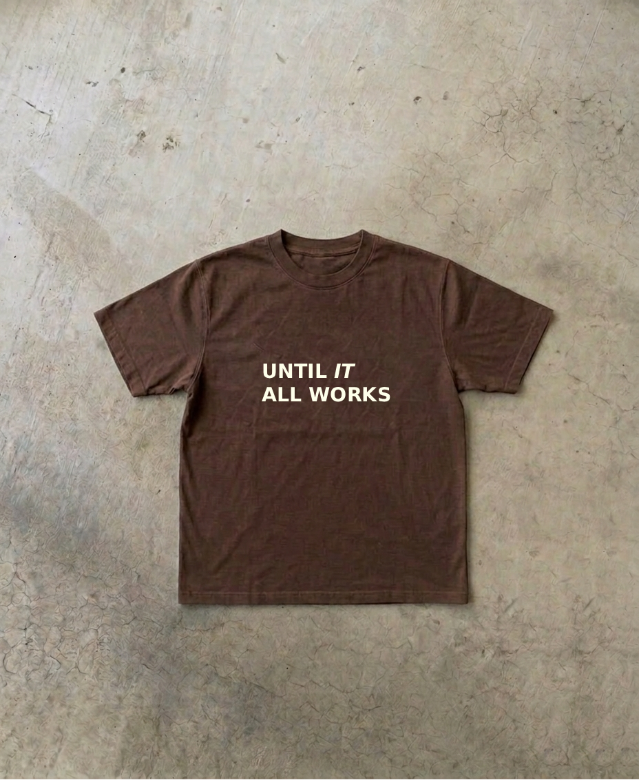 NEVER STOP PLAYING TEE